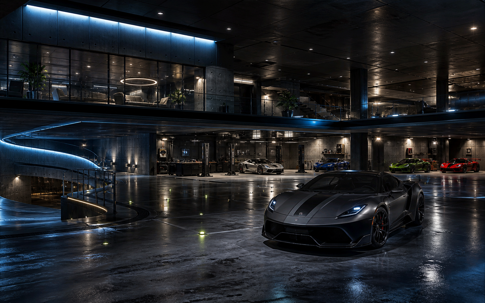 Modern persistent vehicle garage
